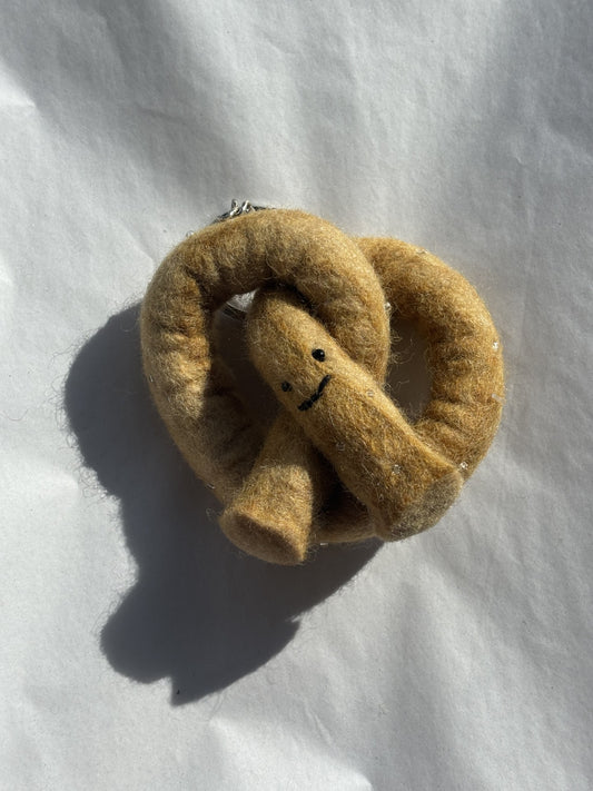 Felt Keychain | Salted Pretzel