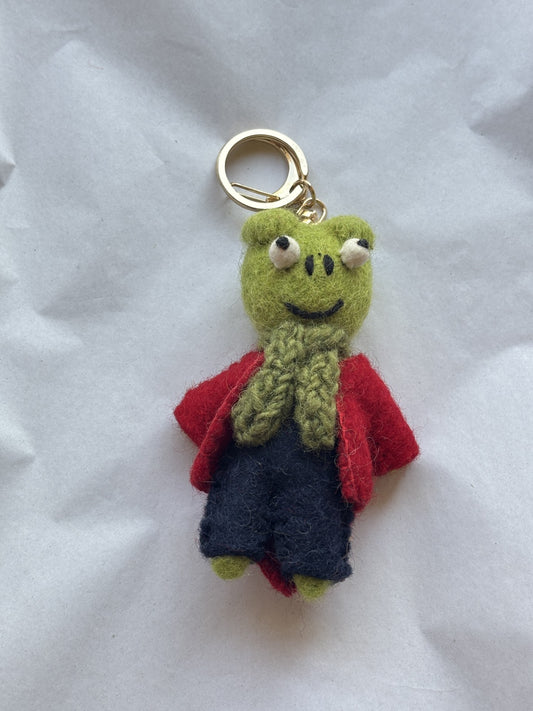 Felt Keychain | Cozy Frog