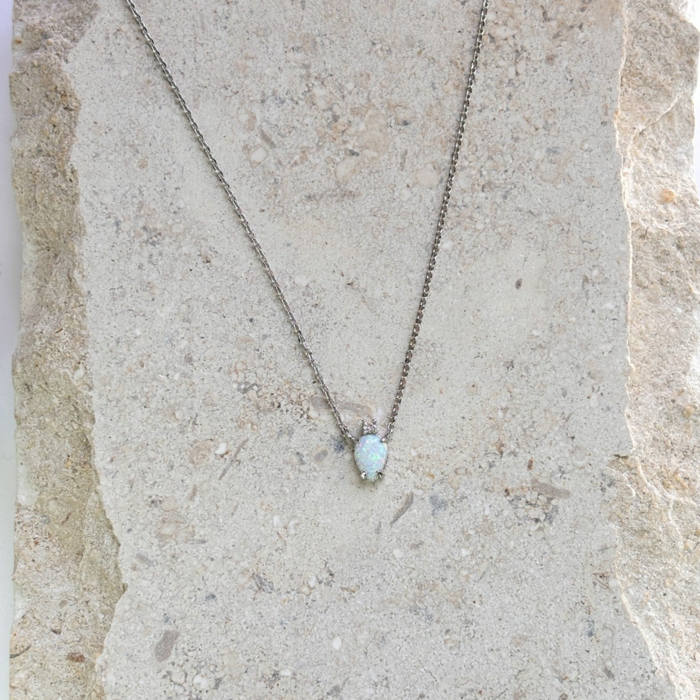 White Opal Necklace