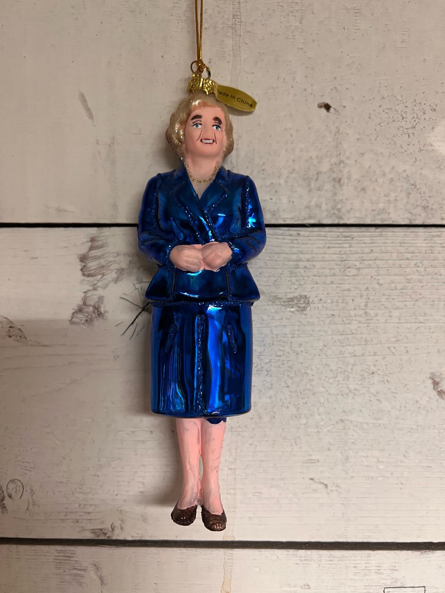 Betty White Blue Dress Ornament