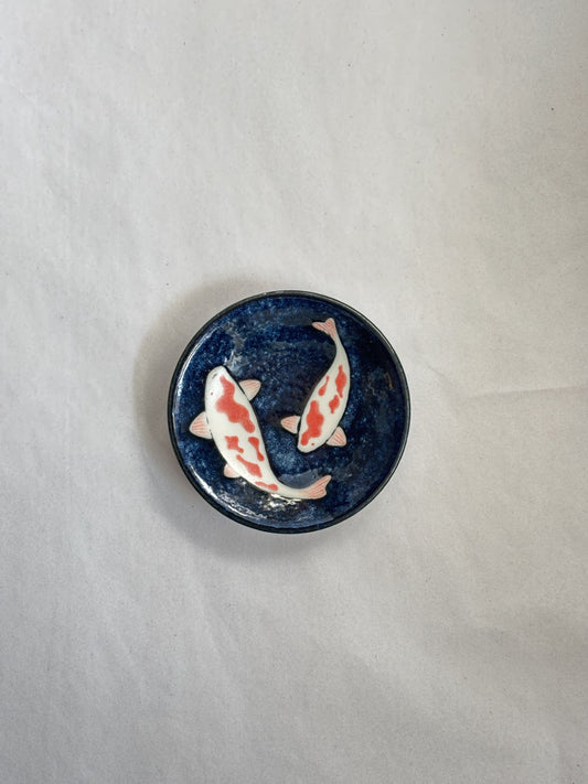 Swimming Koi Plate