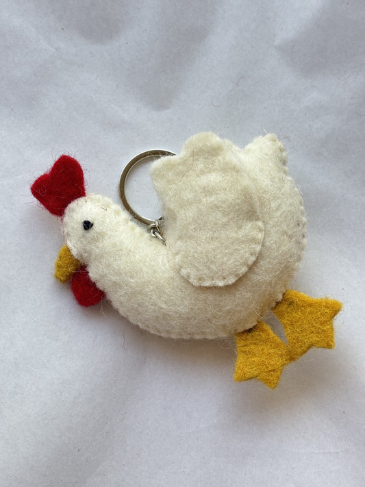 Felt Keychain | Chicken