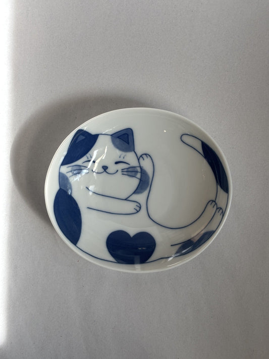 Blue Love Cat Bowl