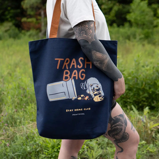 Trash Bag Big Zip Tote