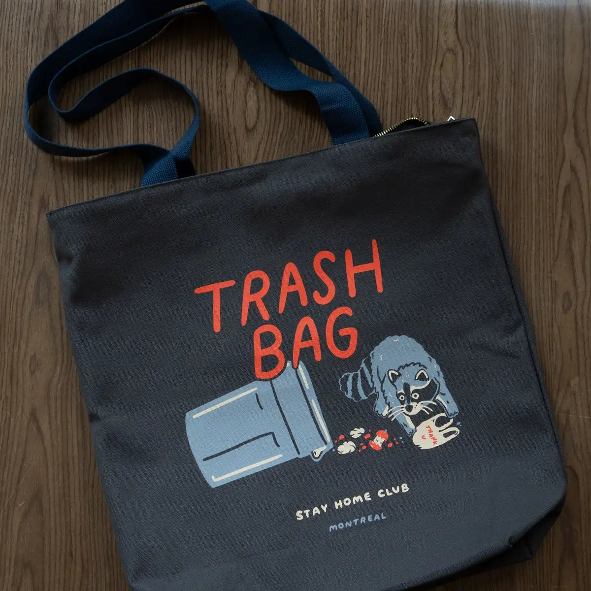 Trash Bag Big Zip Tote