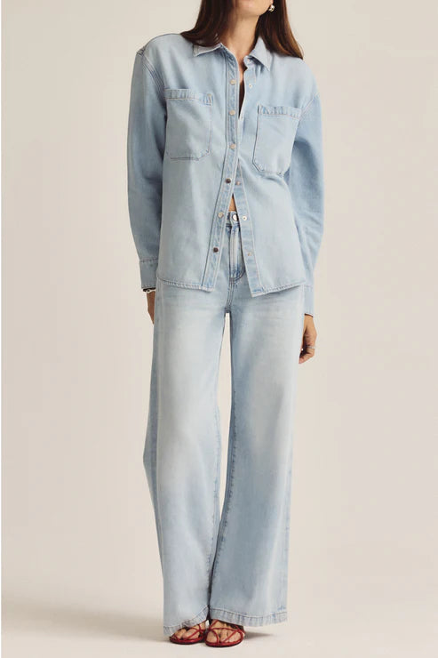 Jadyn Mid Rise Palazzo Jean | Chateau