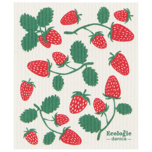 Strawberries - Swedish Dish Cloth