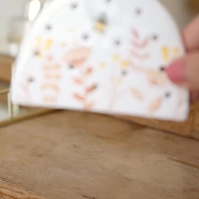 Floral Ceramic Earring Holder