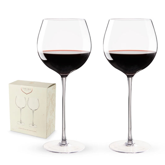 Linger Crystal Red Wine Glasses - Set of 2