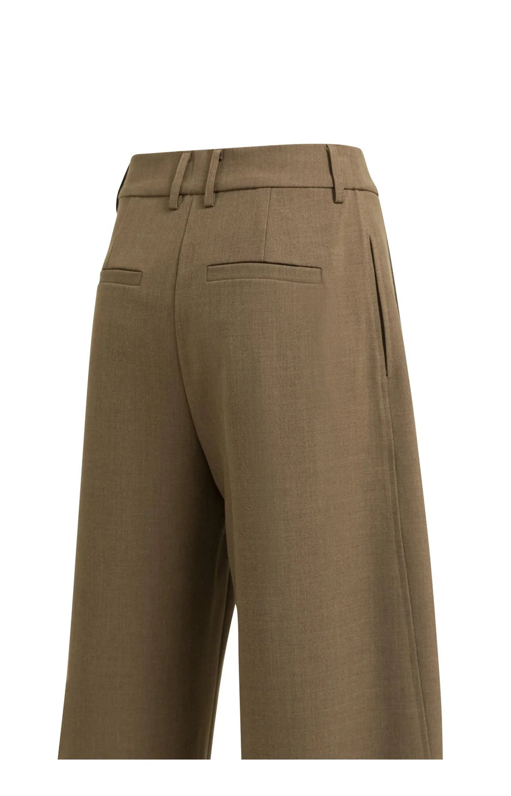 Woven barrel-leg trousers with pleat detail