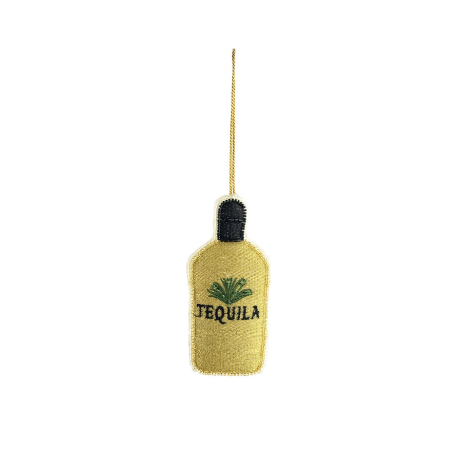 Fabric Tequila Bottle Ornament