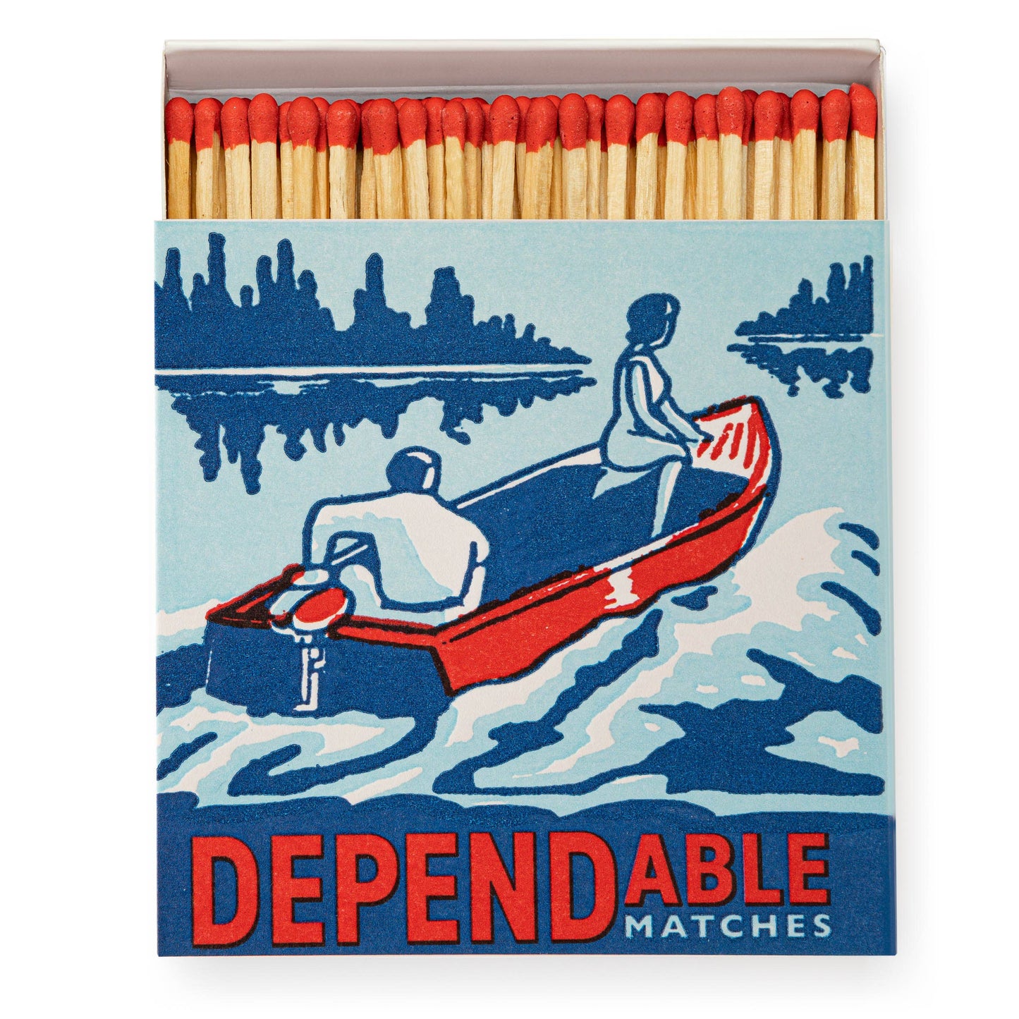 Dependable Matches Square Matchbox