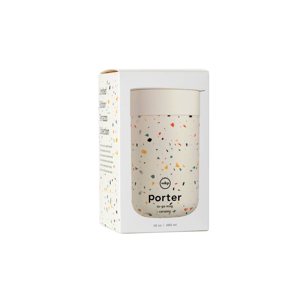 Porter Mug 16oz Terrazzo Cream