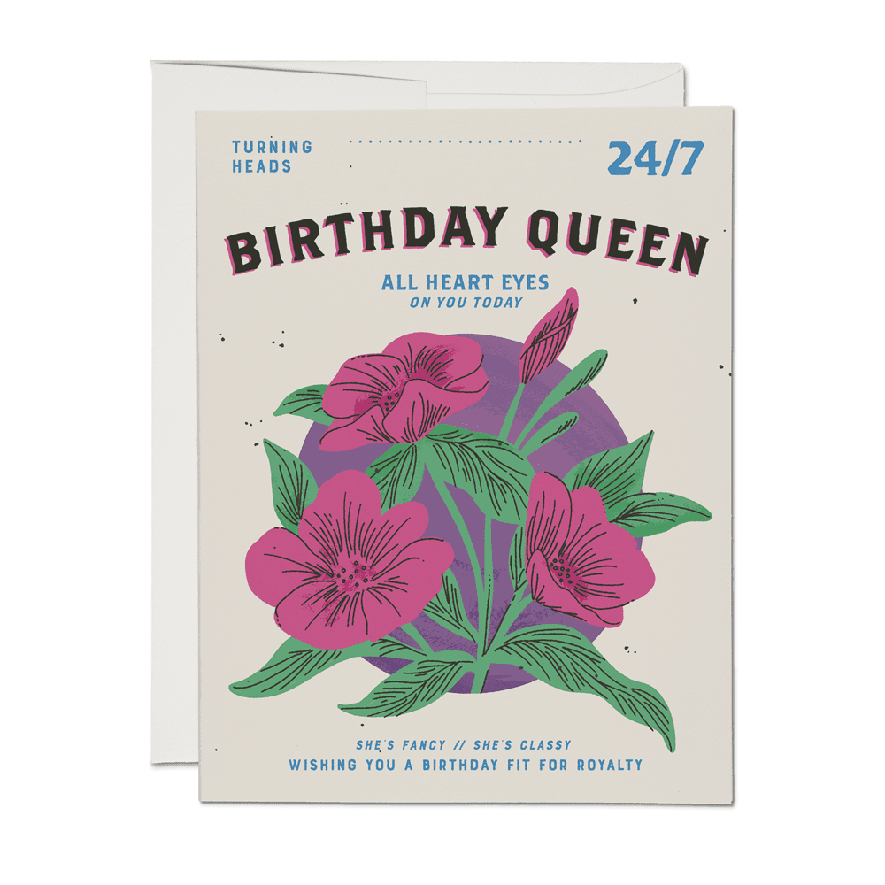 Birthday Queen birthday greeting card