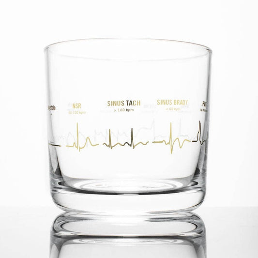 Heartbeat Whiskey Glass