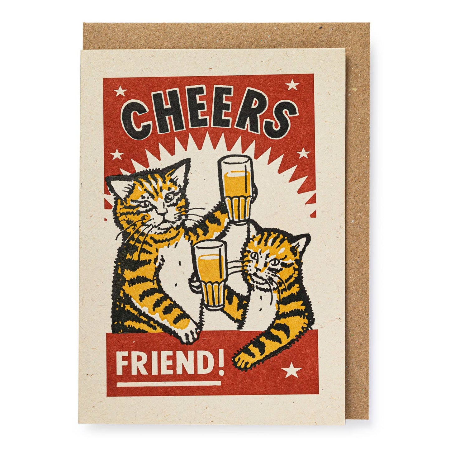 Cheers Friend! Greeting Card