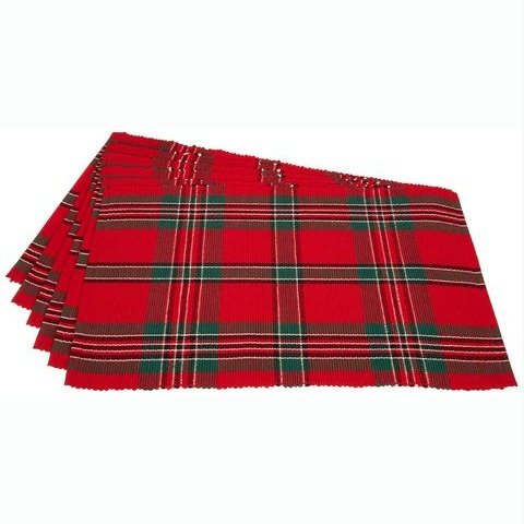 Red Plaid Christmas Placemat