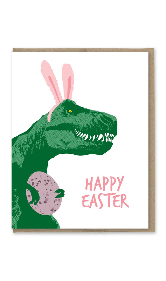 T-Rex Bunny Easter Card