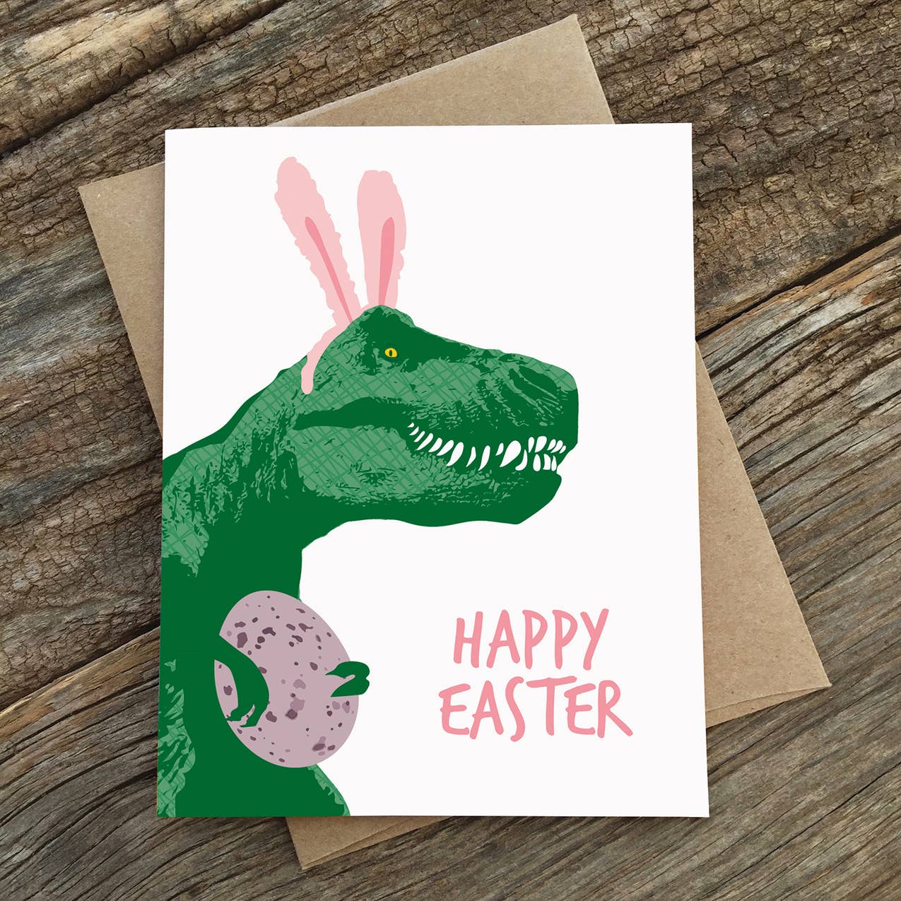 T-Rex Bunny Easter Card