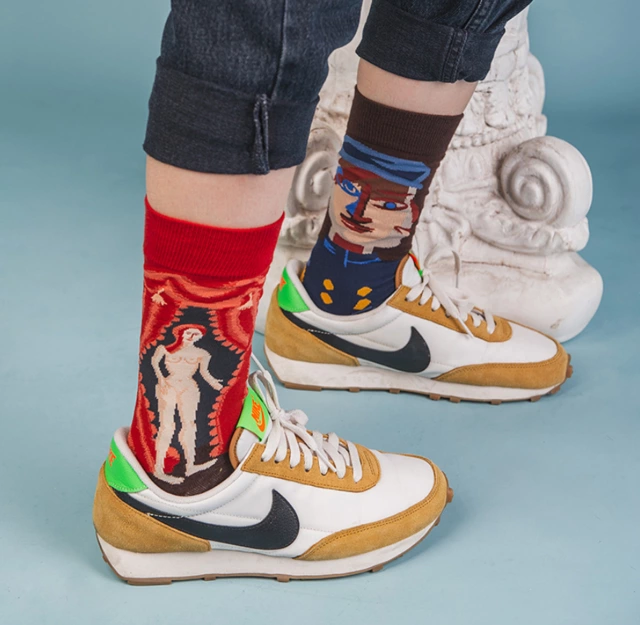 Women's Picasso Couple Socks