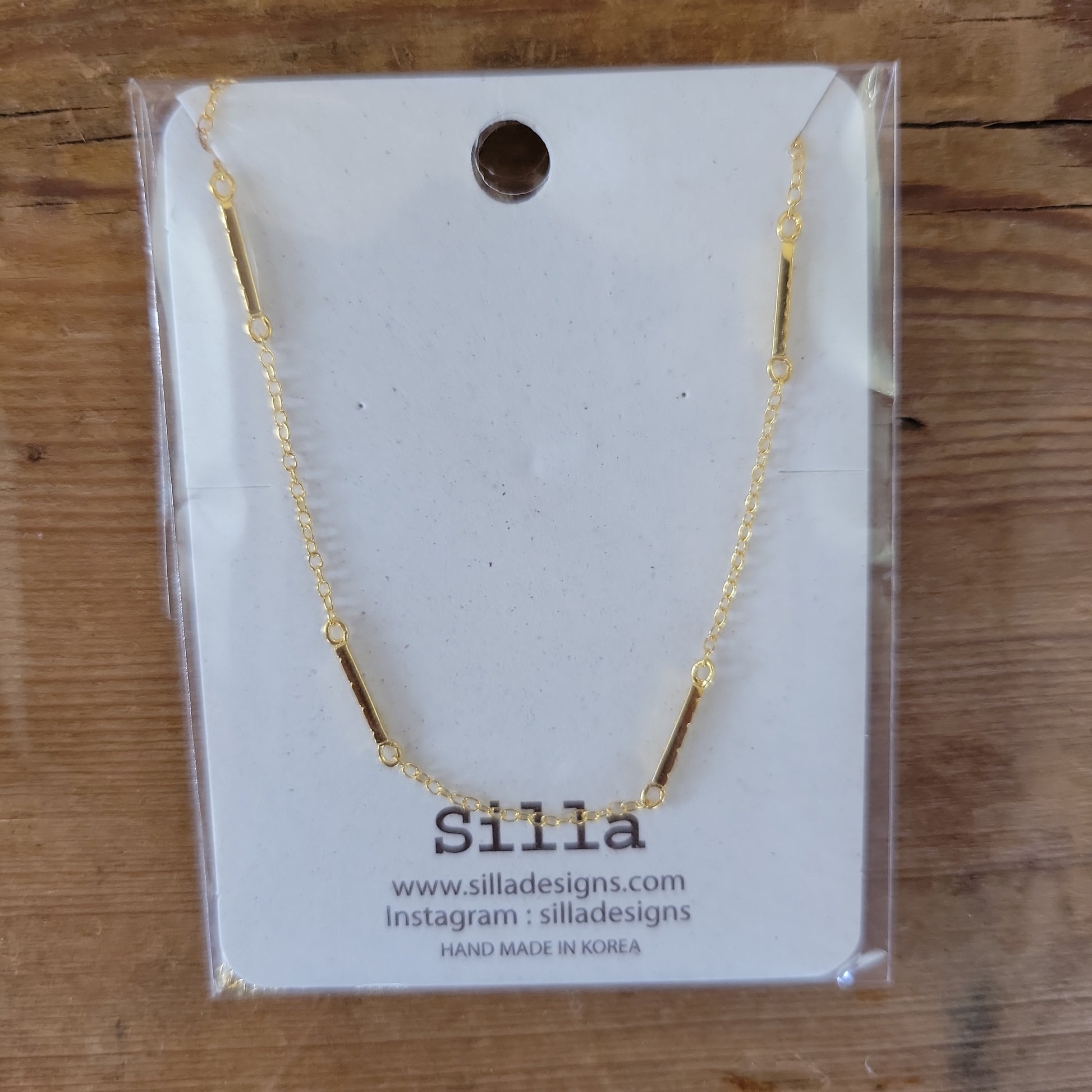 Dainty Block Chain Necklace