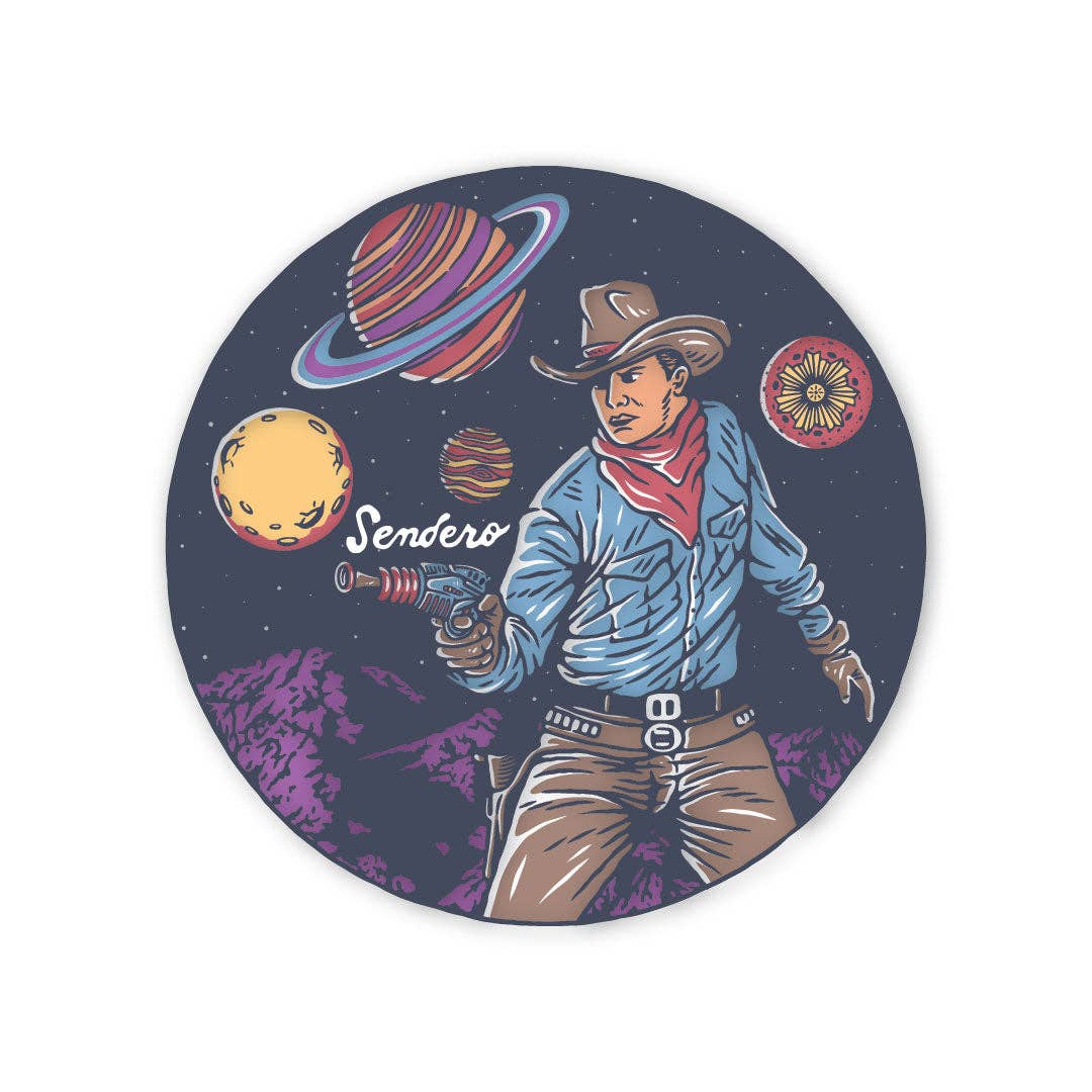 Cosmic Cowboy Sticker