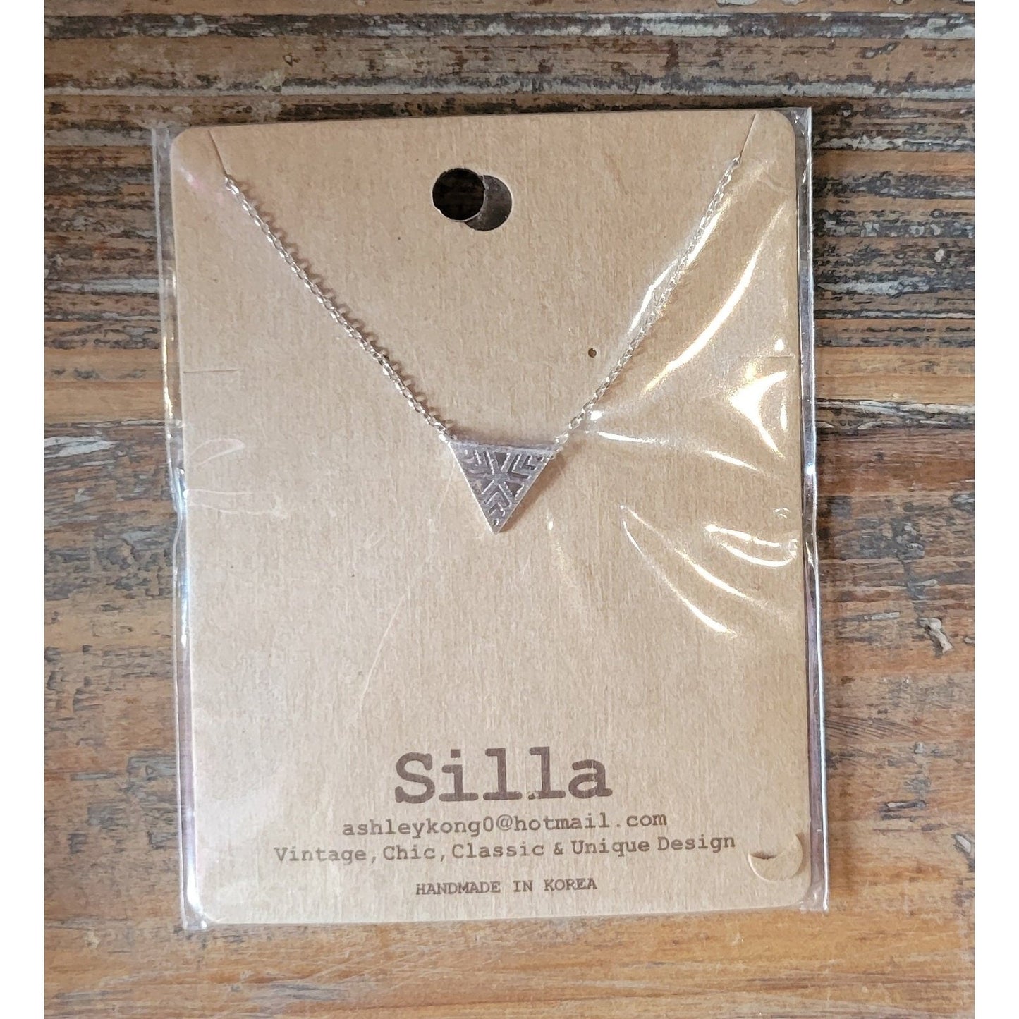 Chevron Triangle Necklace