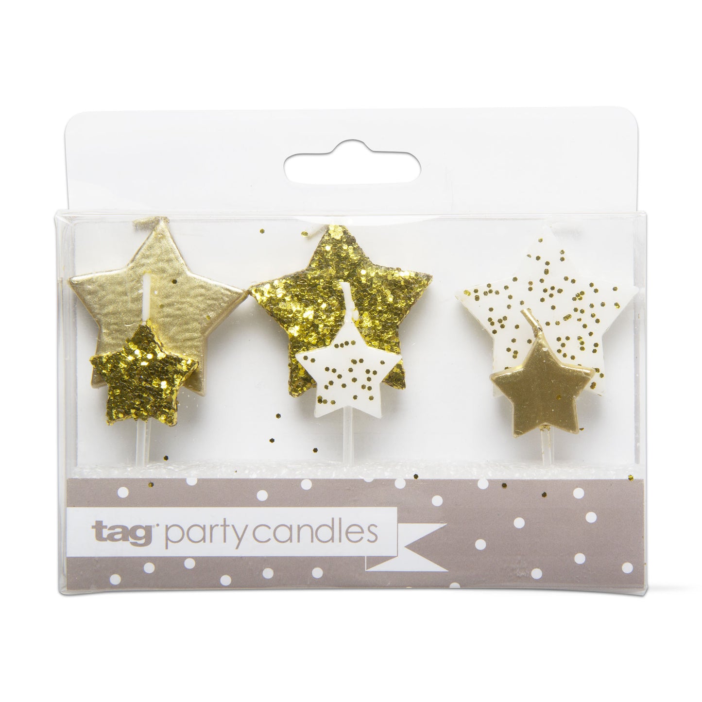 Star Shaped Candles Set of 6