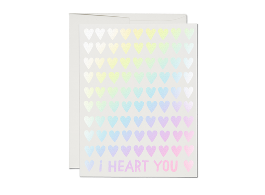 I Heart You Greeting Card Blank