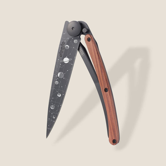 Deejo 37G Coral wood / Astro Pocket Knife