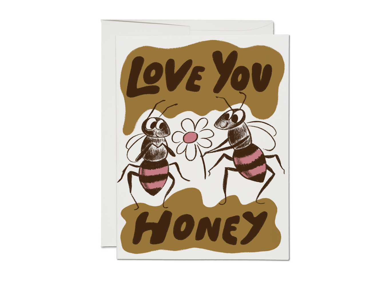 Love You Honey Valentine's Day Greeting Card Blank