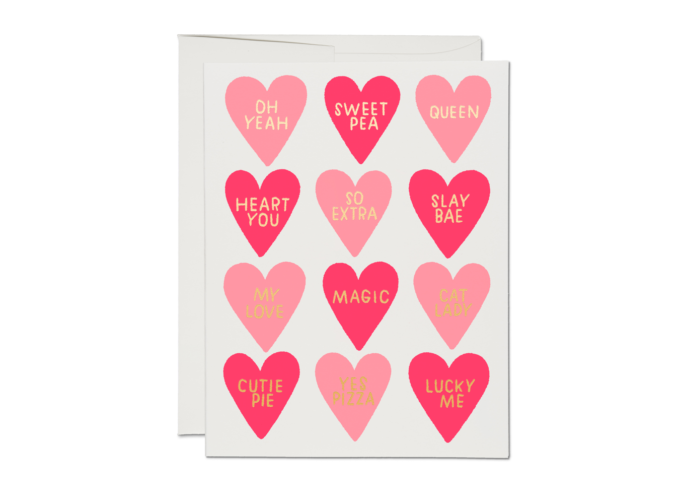 Conversation Hearts Valentine's Day Greeting Card Blank