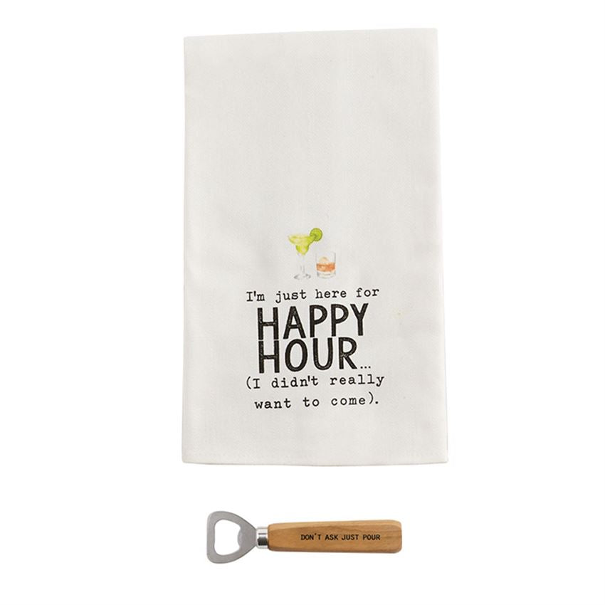 I'm Just Here For Happy Hour Towel Set