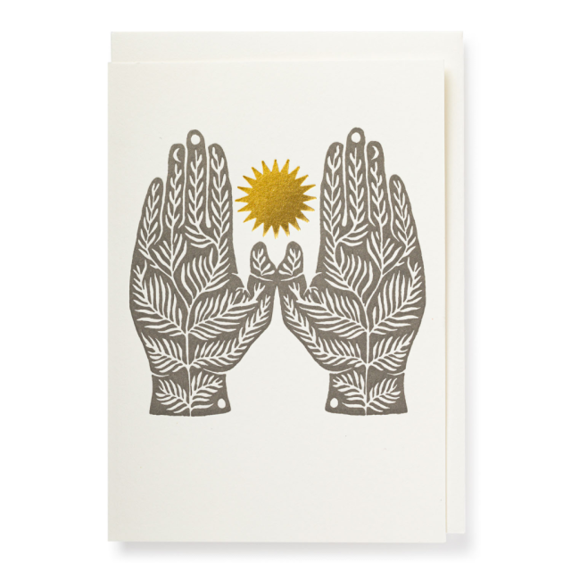 Two Hands Note Card