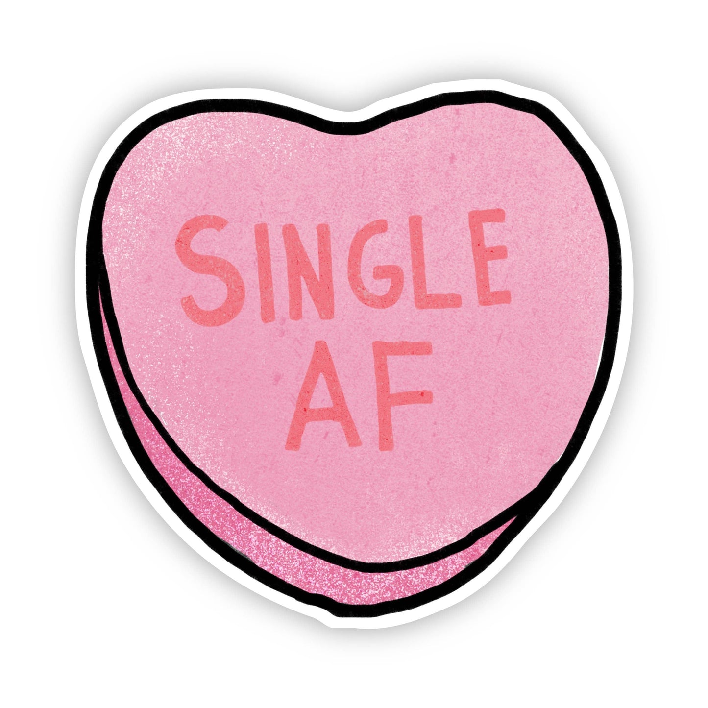 Single AF Heart Sticker