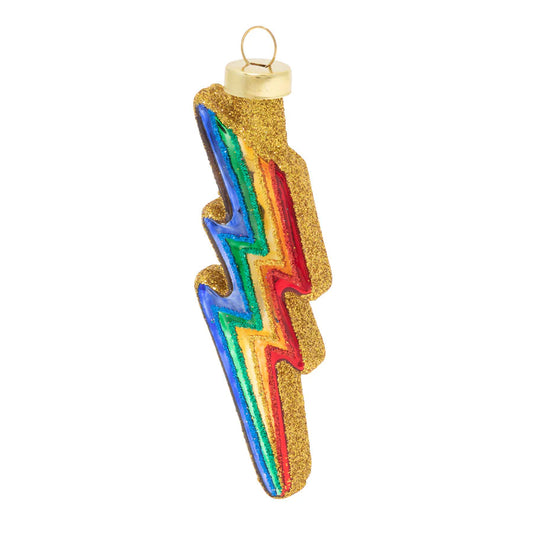 Rainbow Thunderbolt Ornament