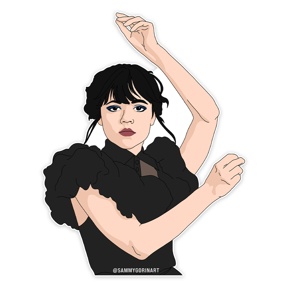 Wednesday Addams, Goo Goo Muck, Dance Sticker