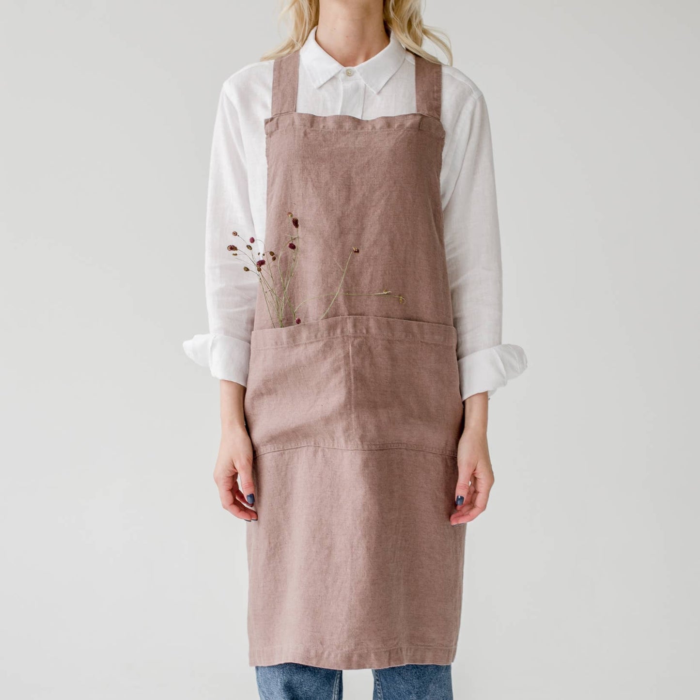 Crossback Apron | Ashes of Roses Linen