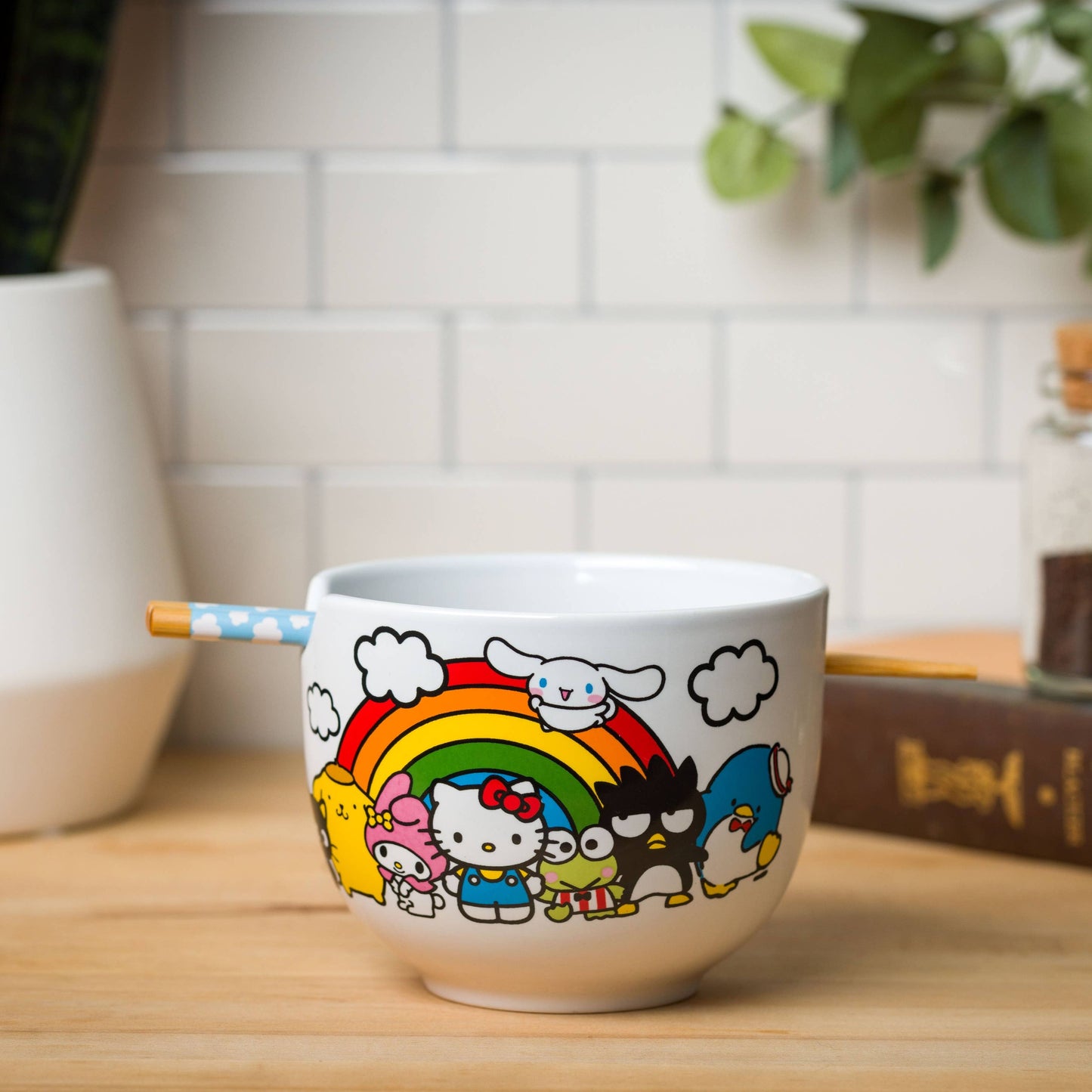 Hello Kitty and Friends Ramen Bowl with Chopsticks