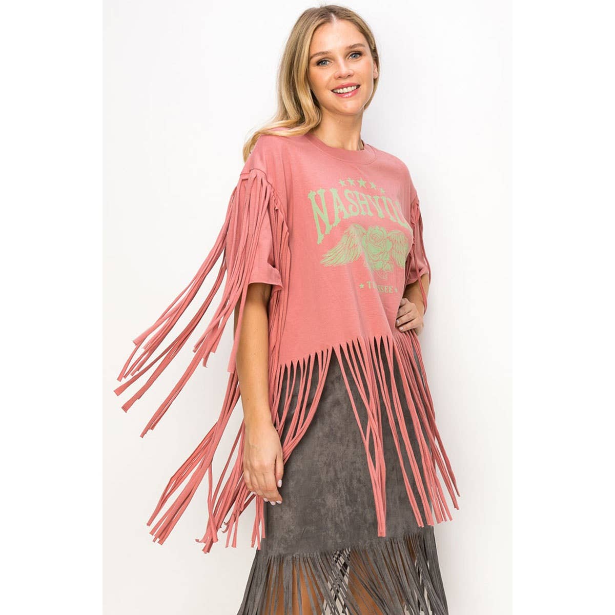 Fringe Nashvile Short Sleeve Top