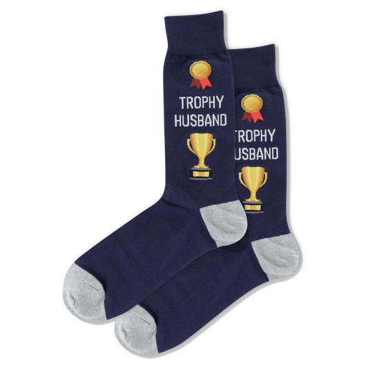 HOTSOX Men's Trophy Husband Crew Socks