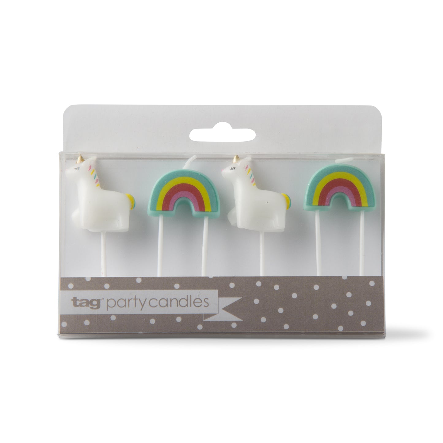 Unicorn & Rainbow Candles Set of 4