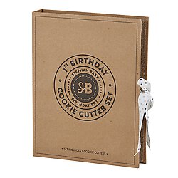 Cardboard Book Set - 1st Birthday Boy Cookie Cutters