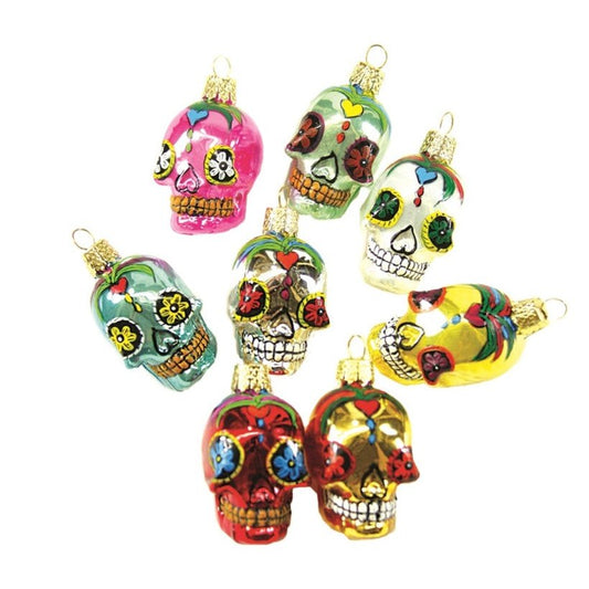 Dia De Los Muertos Skulls Ornament - Assorted