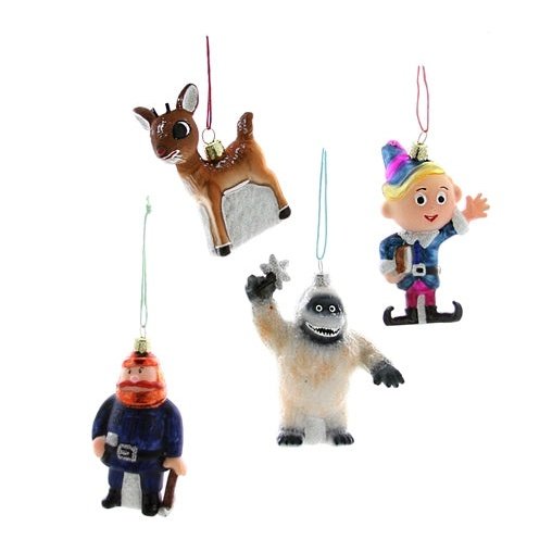 Retro Rudolph Character Ornaments