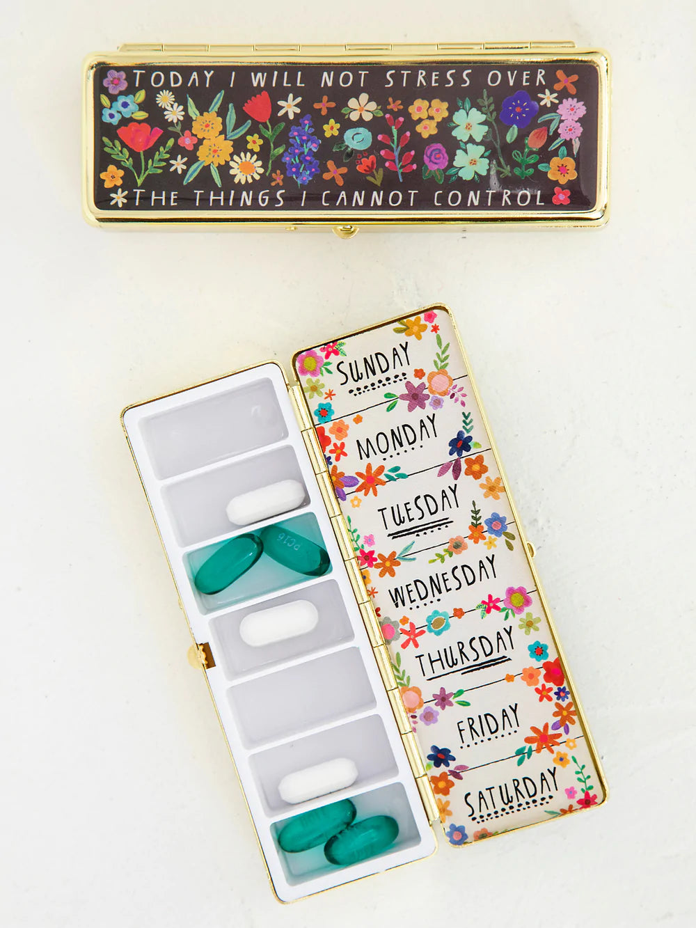 Daily Pill Box - Today I Will Not Stress Over
