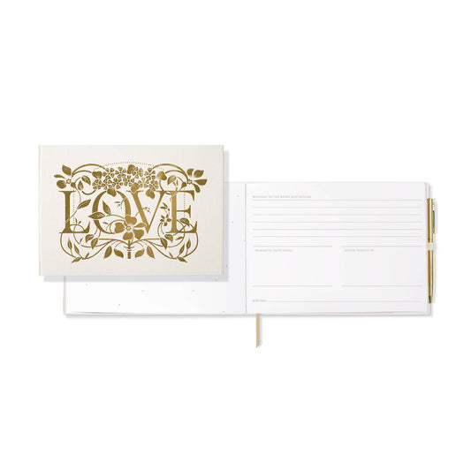 Deco Floral "Love" Guest Book