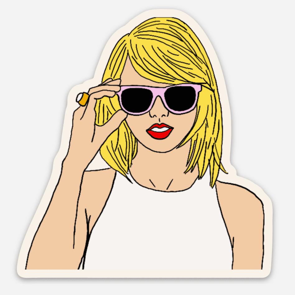 She's Taylor! Sticker – Silla Designs