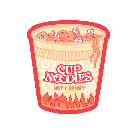 Cup of Noodles Spicy Vinyl Sticker