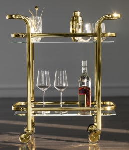 Belmont Gold Bar Cart